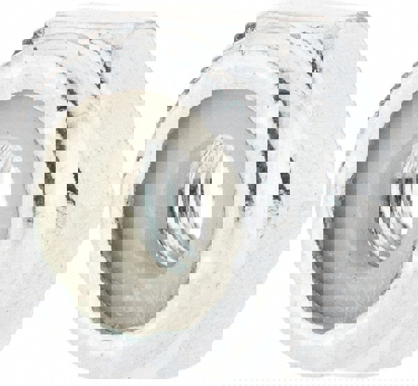 Hex Lock Nut: Insert, Nylon Insert, Grade 2 Steel, Zinc-Plated