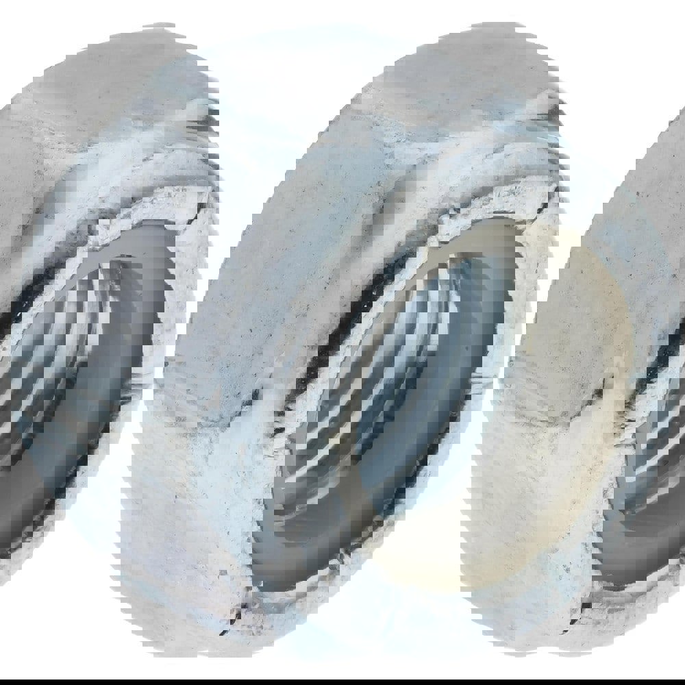 Hex Lock Nut: Insert, Nylon Insert, 3/8-16, Grade 2 Steel, Zinc-Plated