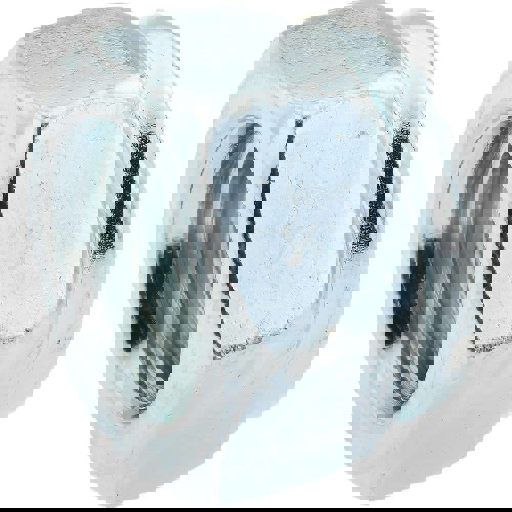 Hex Lock Nut: Insert, Nylon Insert, 7/16-14, Grade 2 Steel, Zinc-Plated