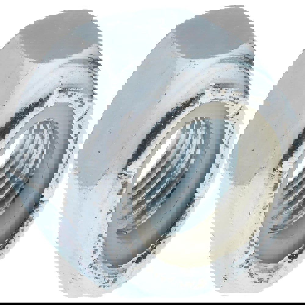 Hex Lock Nut: Insert, Nylon Insert, 9/16-12, Grade 2 Steel, Zinc-Plated