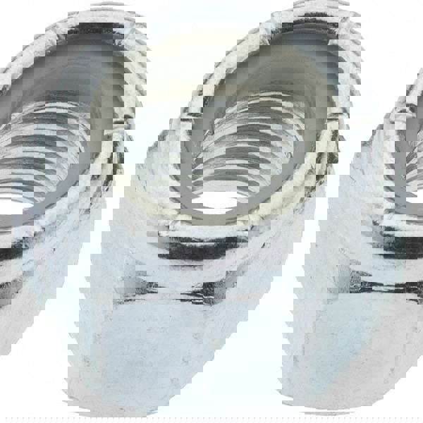 Hex Lock Nut: Insert, Nylon Insert, 1/2-13, Grade 2 Steel, Zinc-Plated