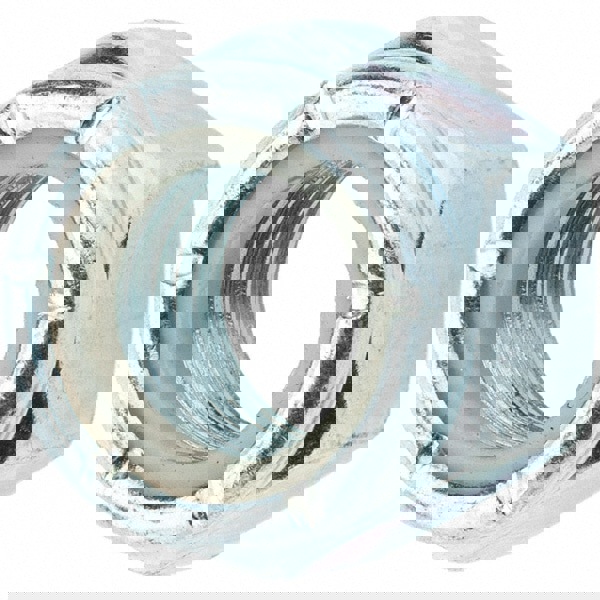 Hex Lock Nut: Insert, Nylon Insert, 3/4-10, Grade 2 Steel, Zinc-Plated