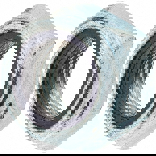 Hex Lock Nut: Insert, Nylon Insert, 7/16-20, Grade 2 Steel, Zinc-Plated