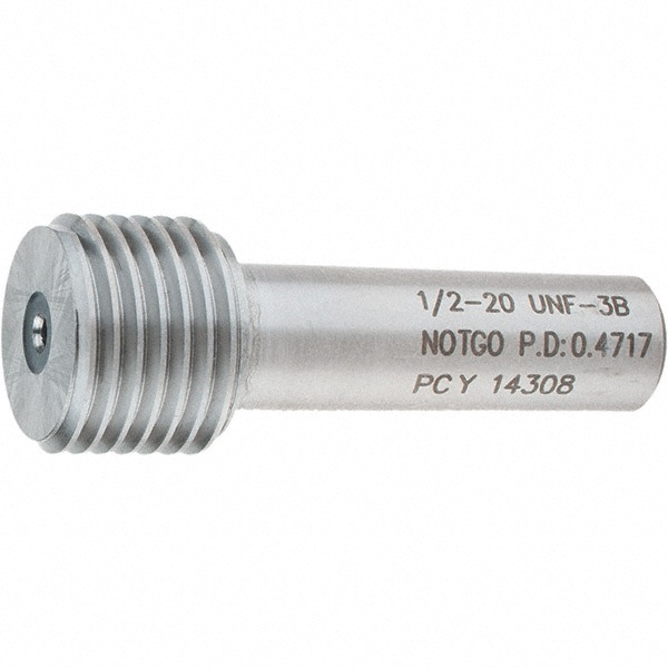 Plug Thread Gage: 1/2-20 Thread, 3B Class, Single End, No Go
