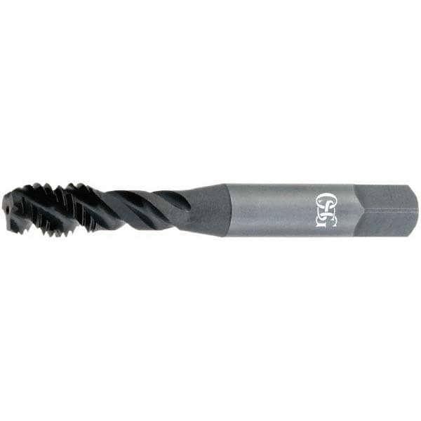 M10x1.50, 3 Flute, 45&deg; Helix, Modified Bottoming Chamfer, Oxide Finish, Vanadium High Speed Steel Spiral Flute STI Tap
