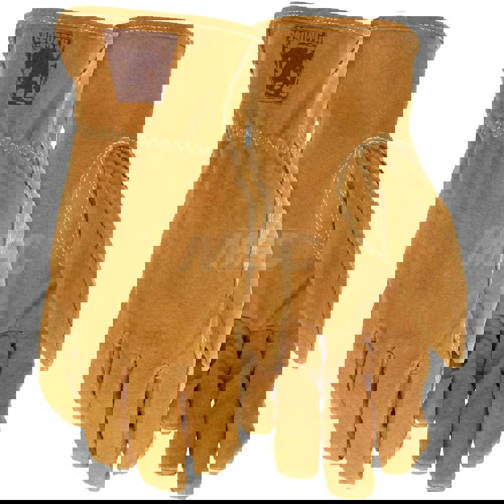 Aluminized Heat-Resistant Glove: Large, Uncoated, Leather