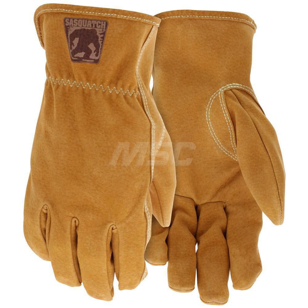Aluminized Heat-Resistant Glove: Medium, Uncoated, Leather