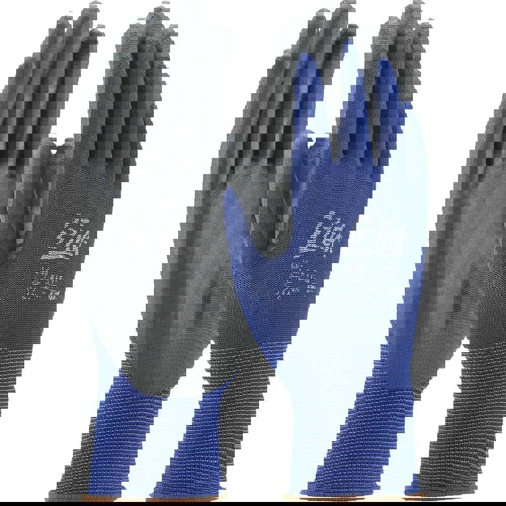 Work & General Purpose Gloves; Glove Type: General Purpose ; Lining Material: Polyester ; Cuff Style: Knit ; Primary Material: Knit ; Coating Material: Nitrile ; Coating Coverage: Palm