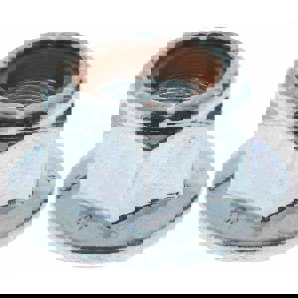 Hex Flange Lock Nut: Insert Lock, Nylon Insert, 3/8-24, Grade 2 Steel, Zinc Finish