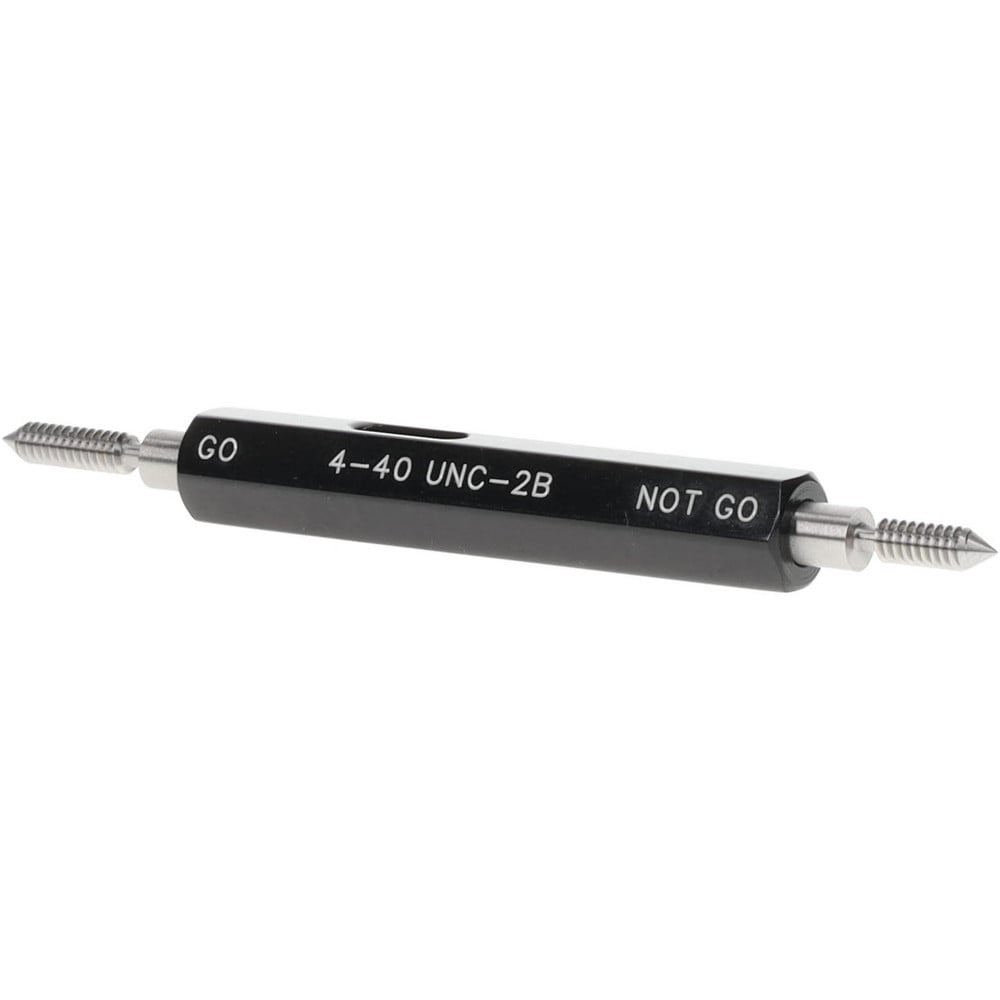 Plug Thread Gage: #4-40 Thread, 2B Class, Double End, Go & No Go