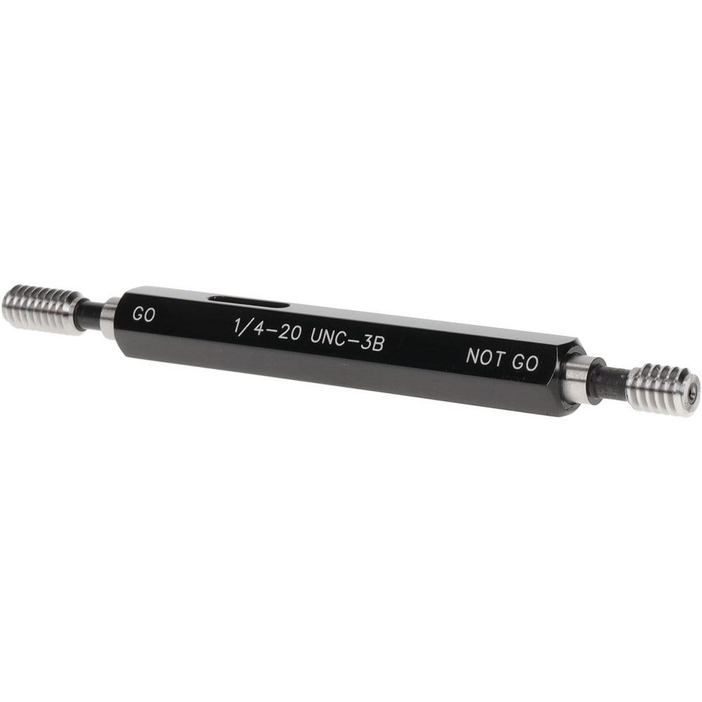 Plug Thread Gage: 1/4-20 Thread, 3B Class, Double End, Go & No Go