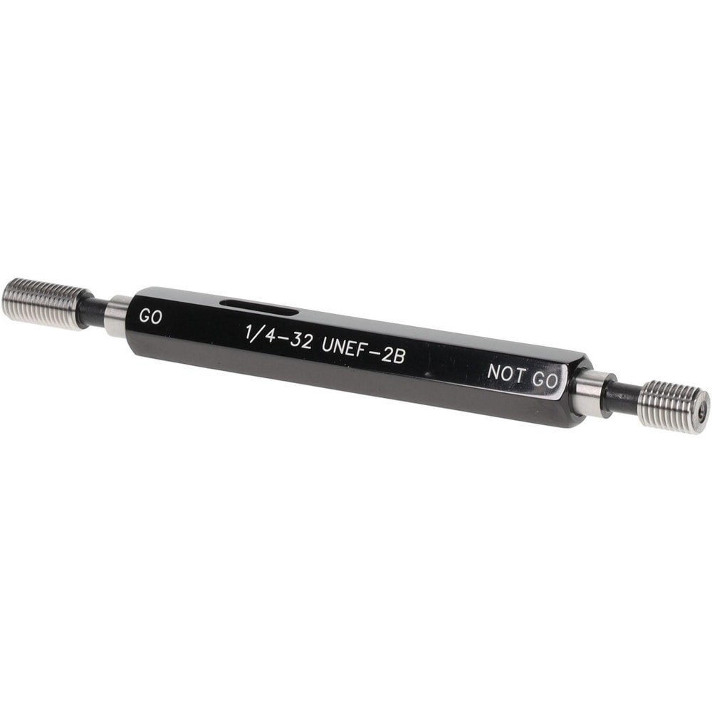 Plug Thread Gage: 1/4-32 Thread, 2B Class, Double End, Go & No Go