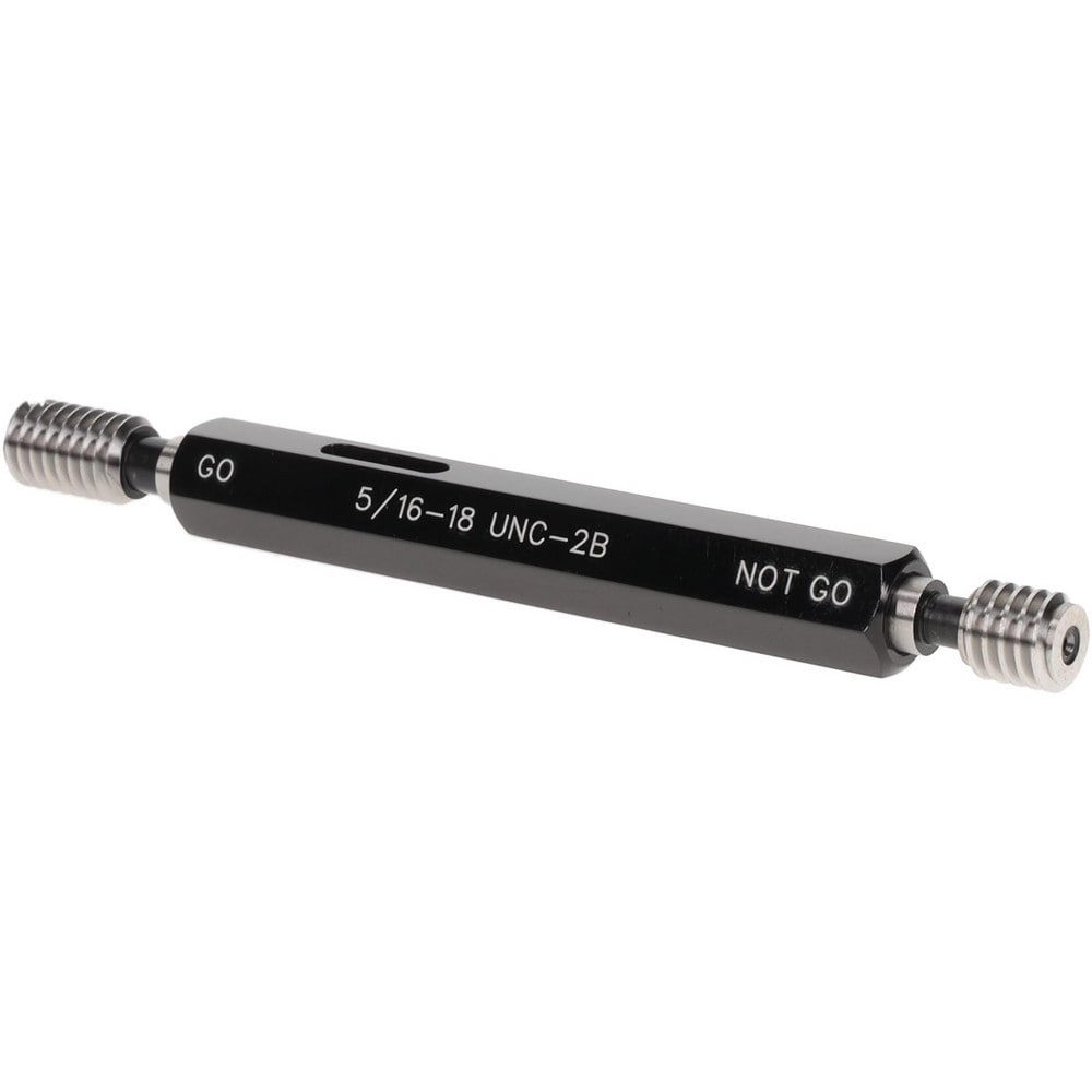 Plug Thread Gage: 5/16-18 Thread, 2B Class, Double End, Go & No Go