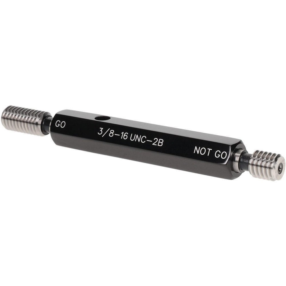 Plug Thread Gage: 3/8-16 Thread, 2B Class, Double End, Go & No Go