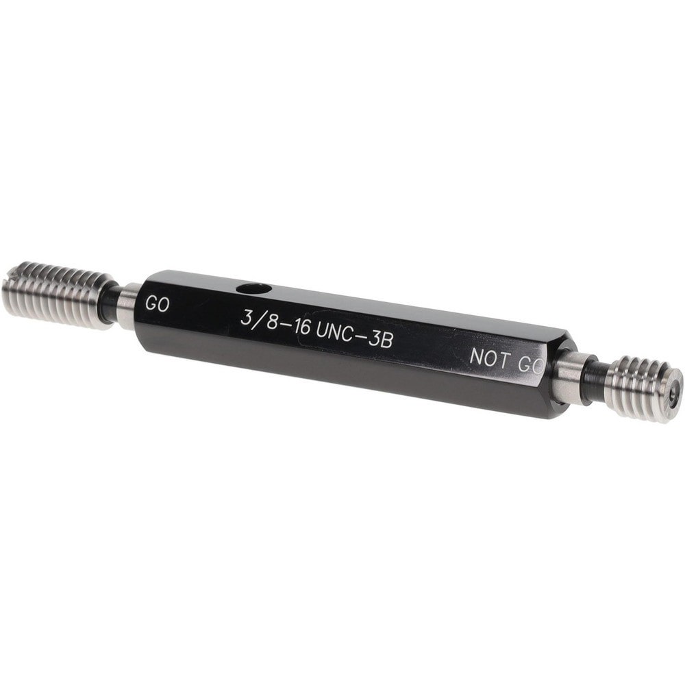 Plug Thread Gage: 3/8-16 Thread, 3B Class, Double End, Go & No Go