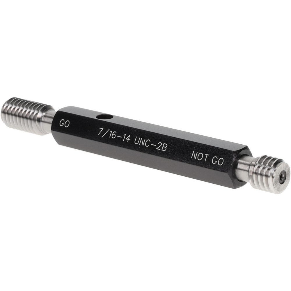 Plug Thread Gage: 7/16-14 Thread, 2B Class, Double End, Go & No Go