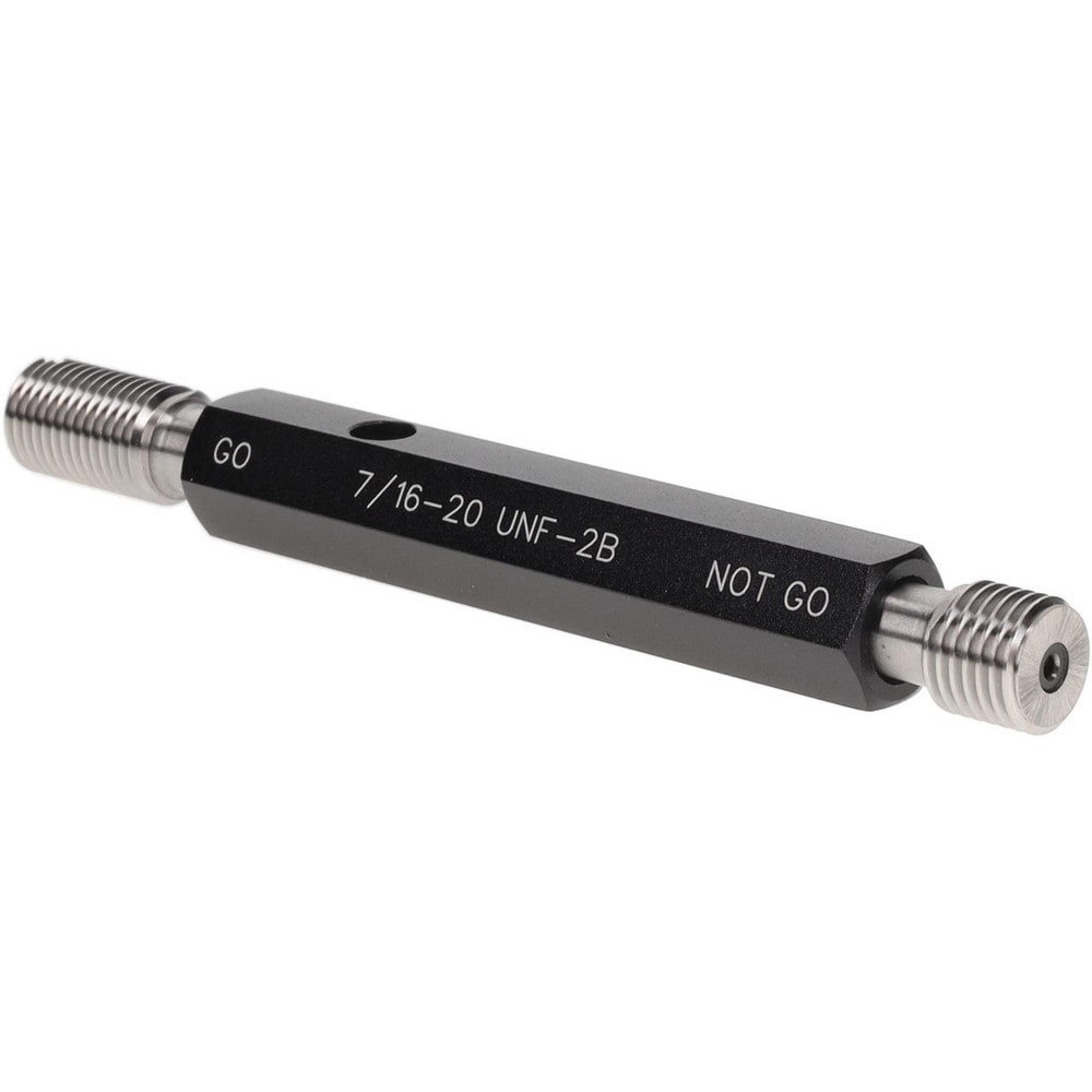 Plug Thread Gage: 7/16-20 Thread, 2B Class, Double End, Go & No Go