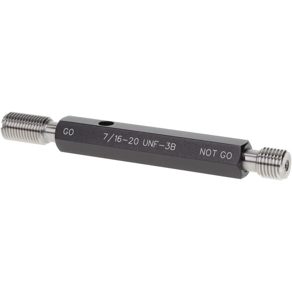 Plug Thread Gage: 7/16-20 Thread, 3B Class, Double End, Go & No Go