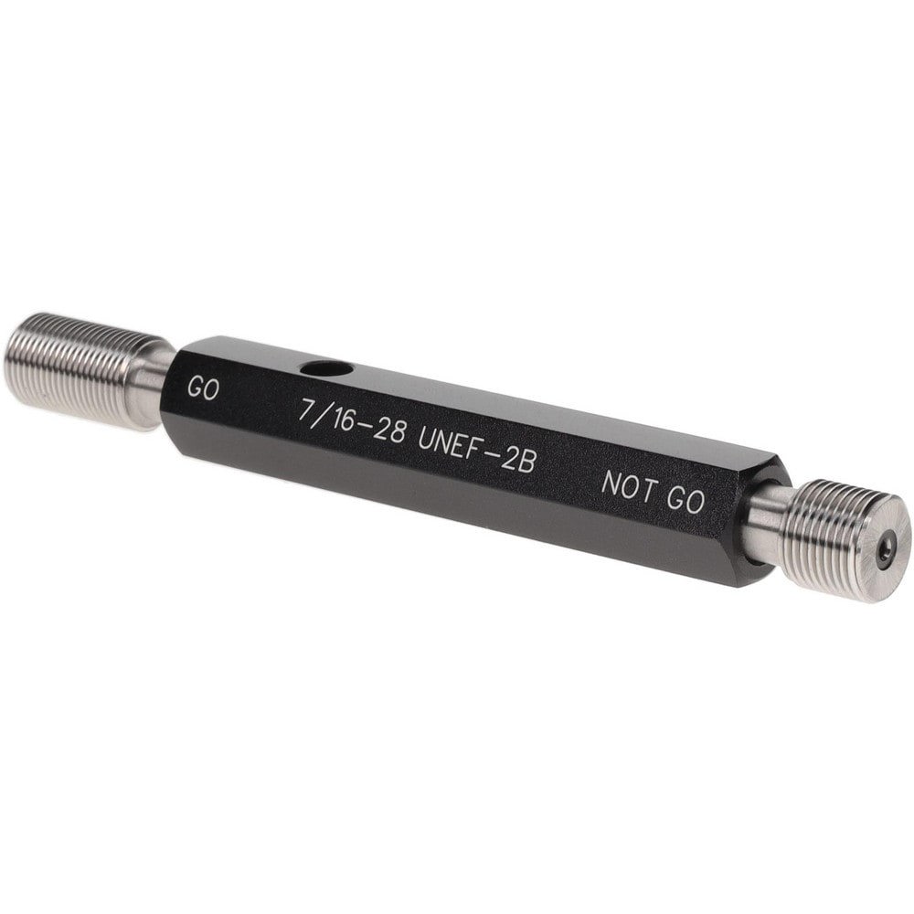 Plug Thread Gage: 7/16-28 Thread, 2B Class, Double End, Go & No Go