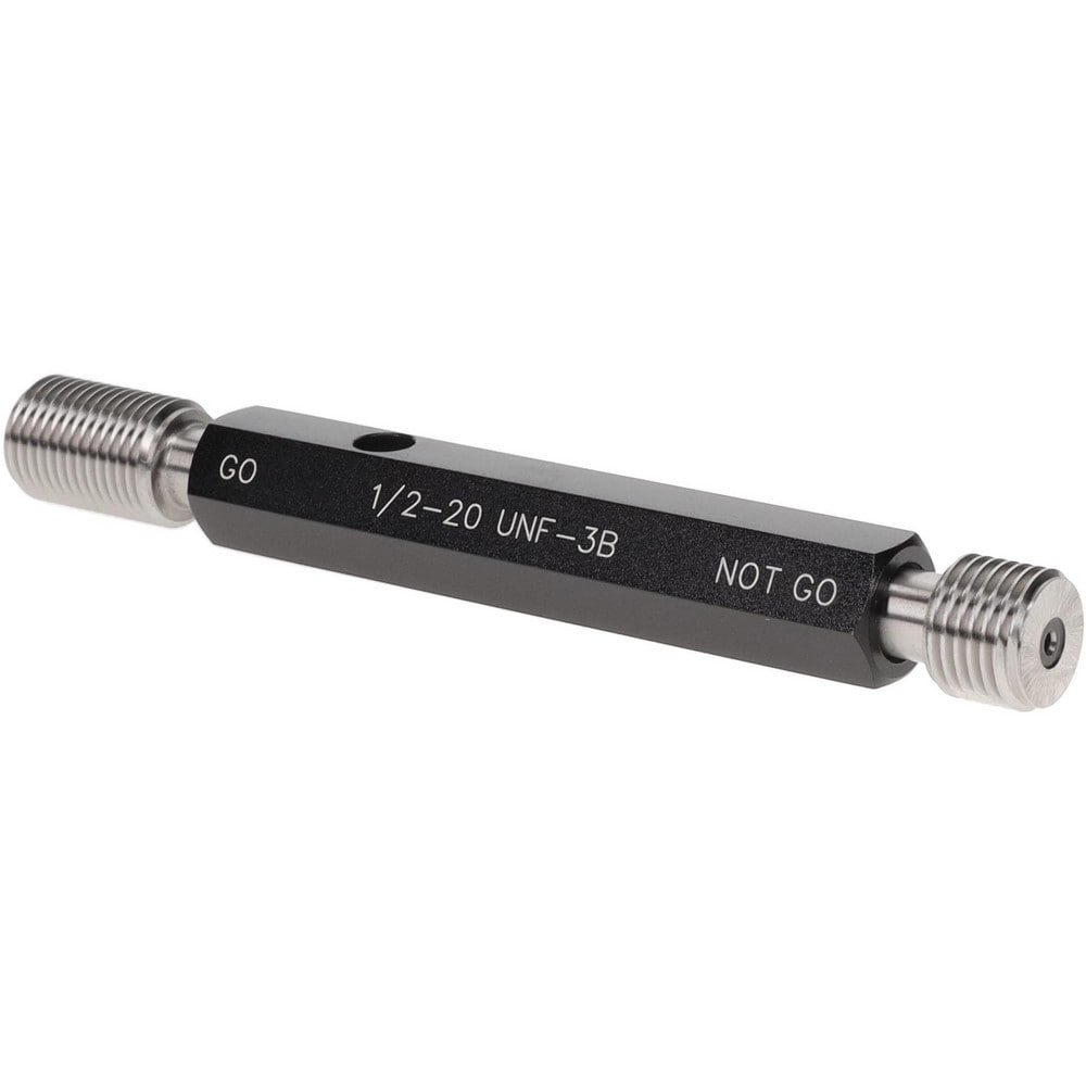 Plug Thread Gage: 1/2-20 Thread, 3B Class, Double End, Go & No Go