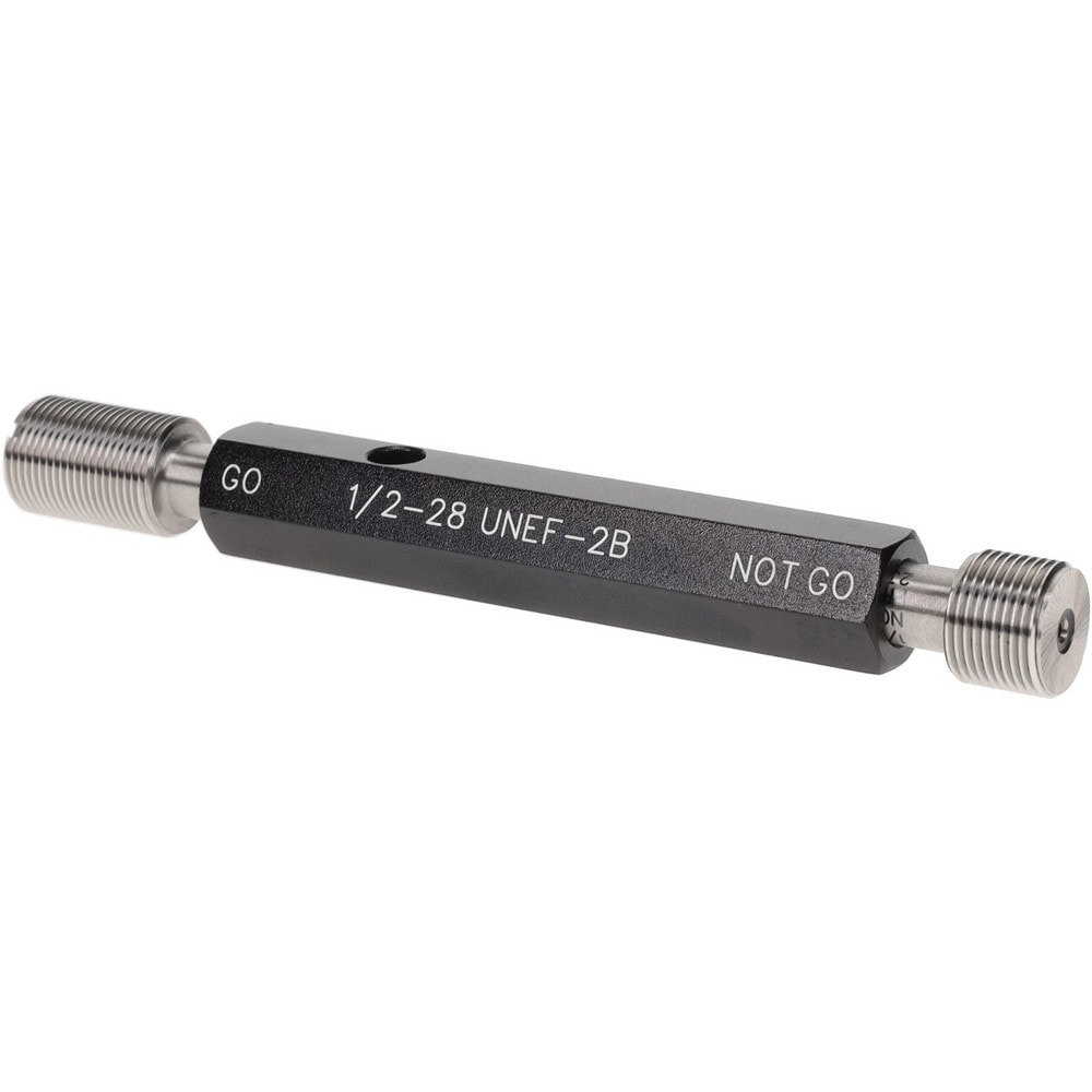 Plug Thread Gage: 1/2-28 Thread, 2B Class, Double End, Go & No Go