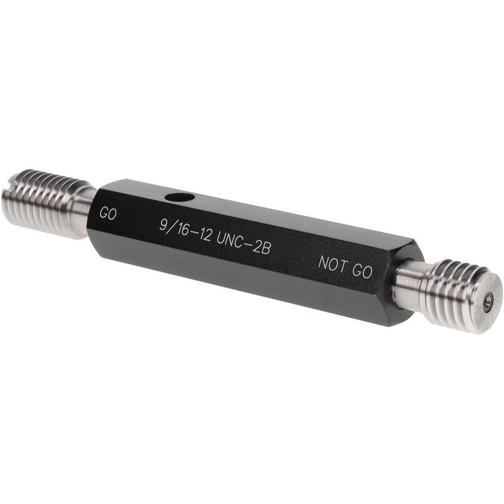 Plug Thread Gage: 9/16-12 Thread, 2B Class, Double End, Go & No Go