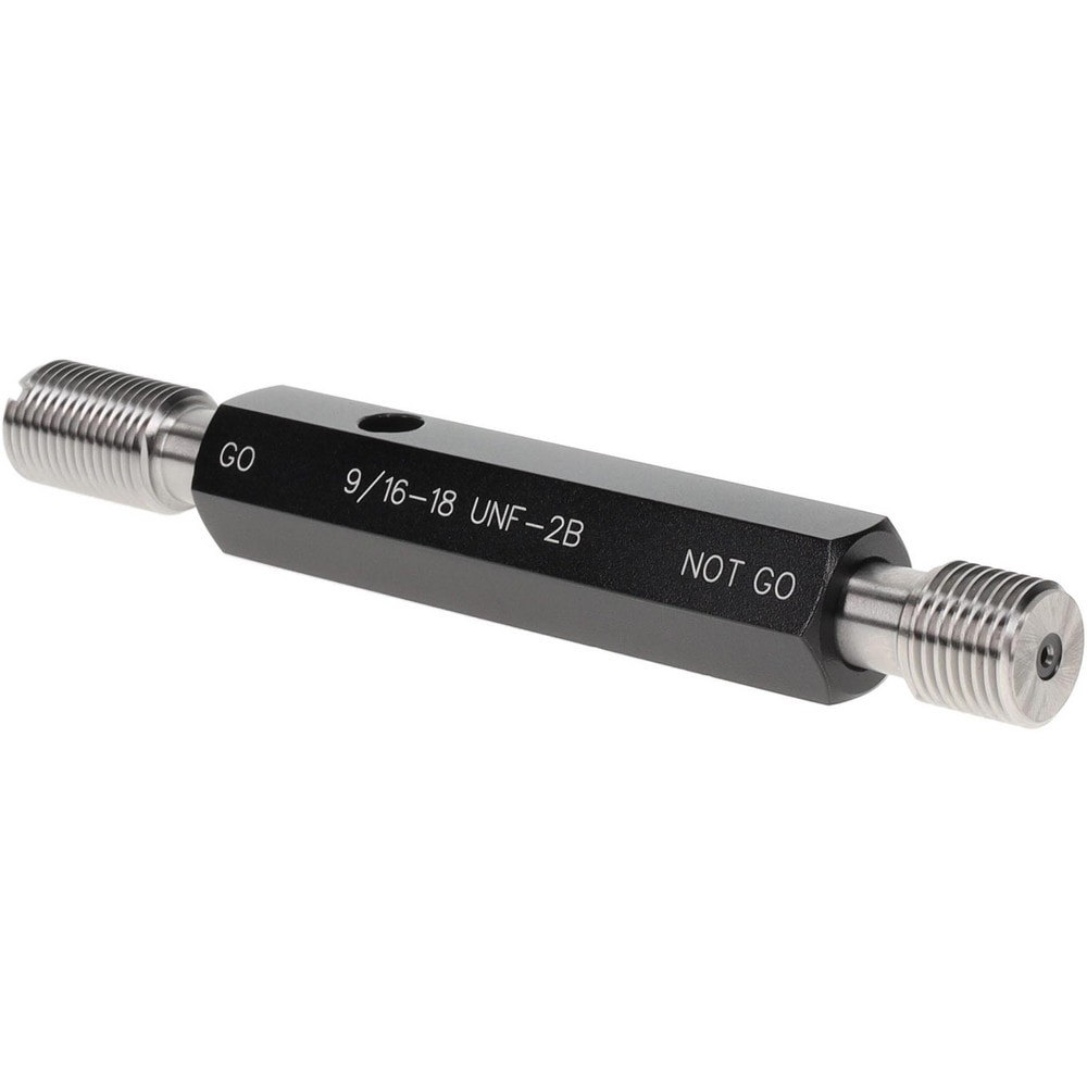 Plug Thread Gage: 9/16-18 Thread, 2B Class, Double End, Go & No Go