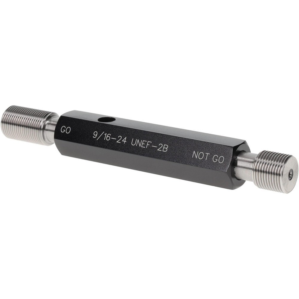 Plug Thread Gage: 9/16-24 Thread, 2B Class, Double End, Go & No Go