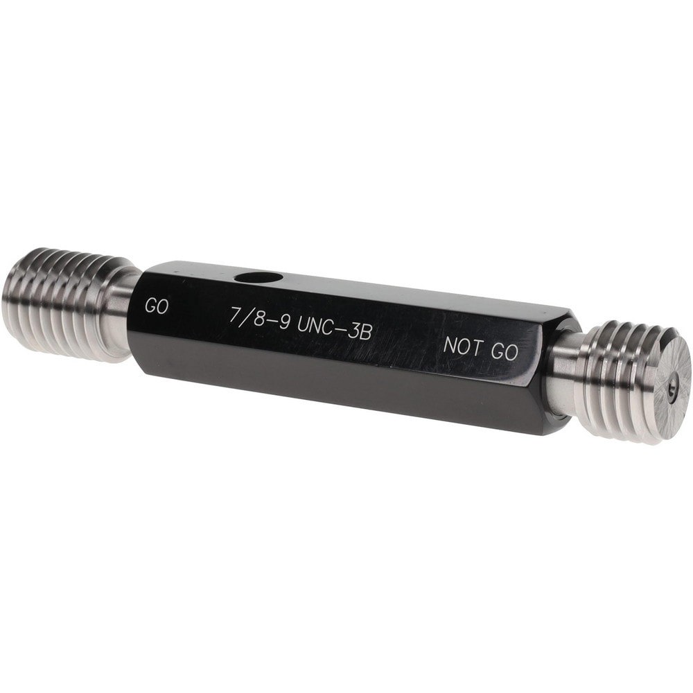 Plug Thread Gage: 7/8-9 Thread, 3B Class, Double End, Go & No Go