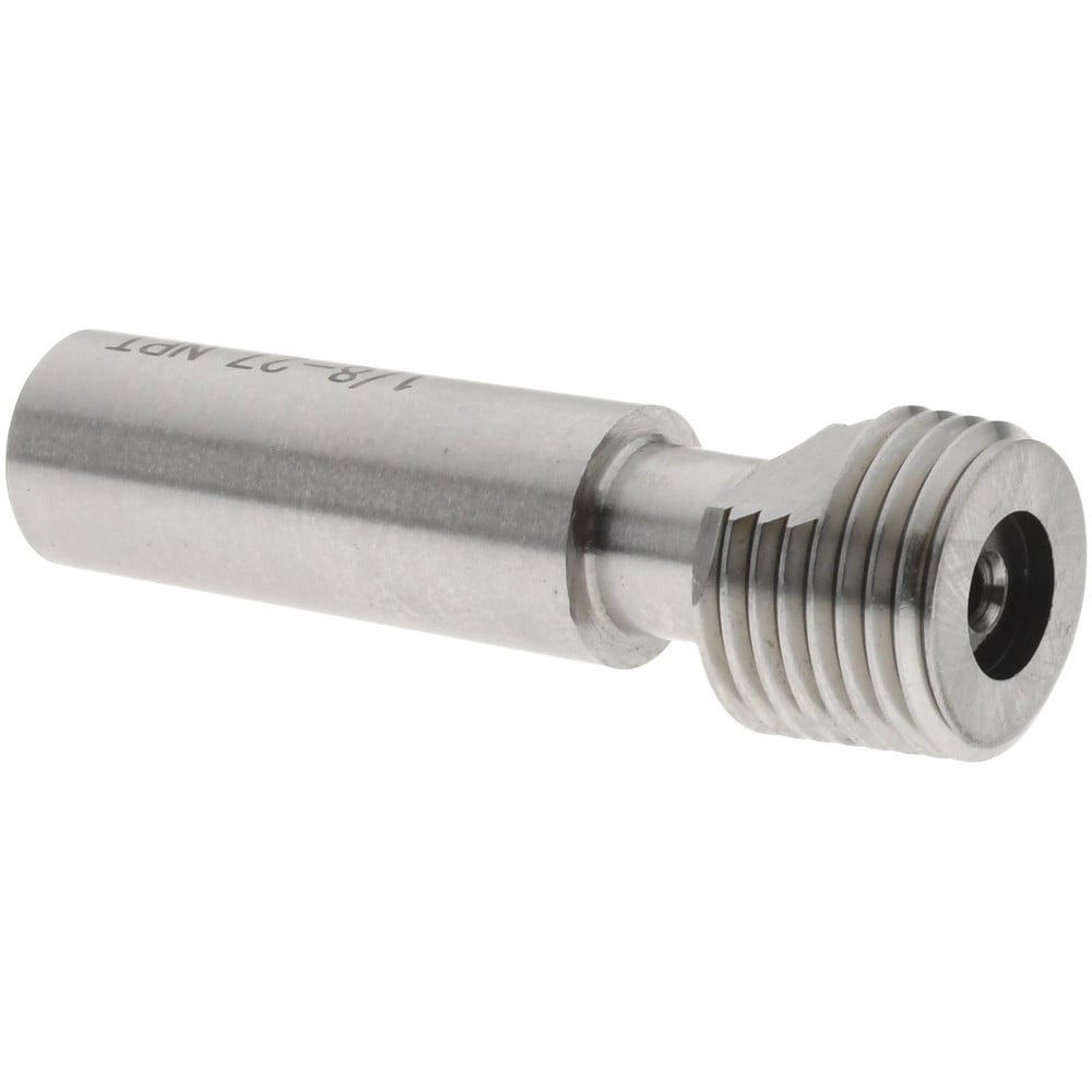 Pipe Thread Plug Gage: Tapered, 1/8-27, Class L-1, Single End