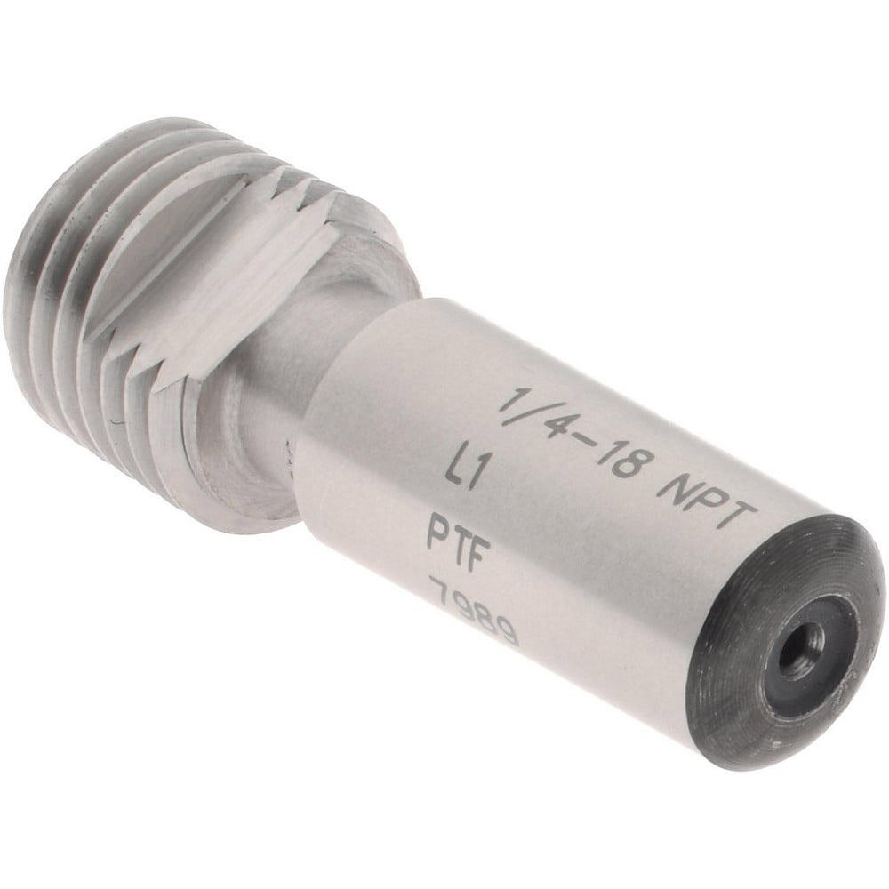 Pipe Thread Plug Gage: Tapered, 1/4-18, Class L-1, Single End
