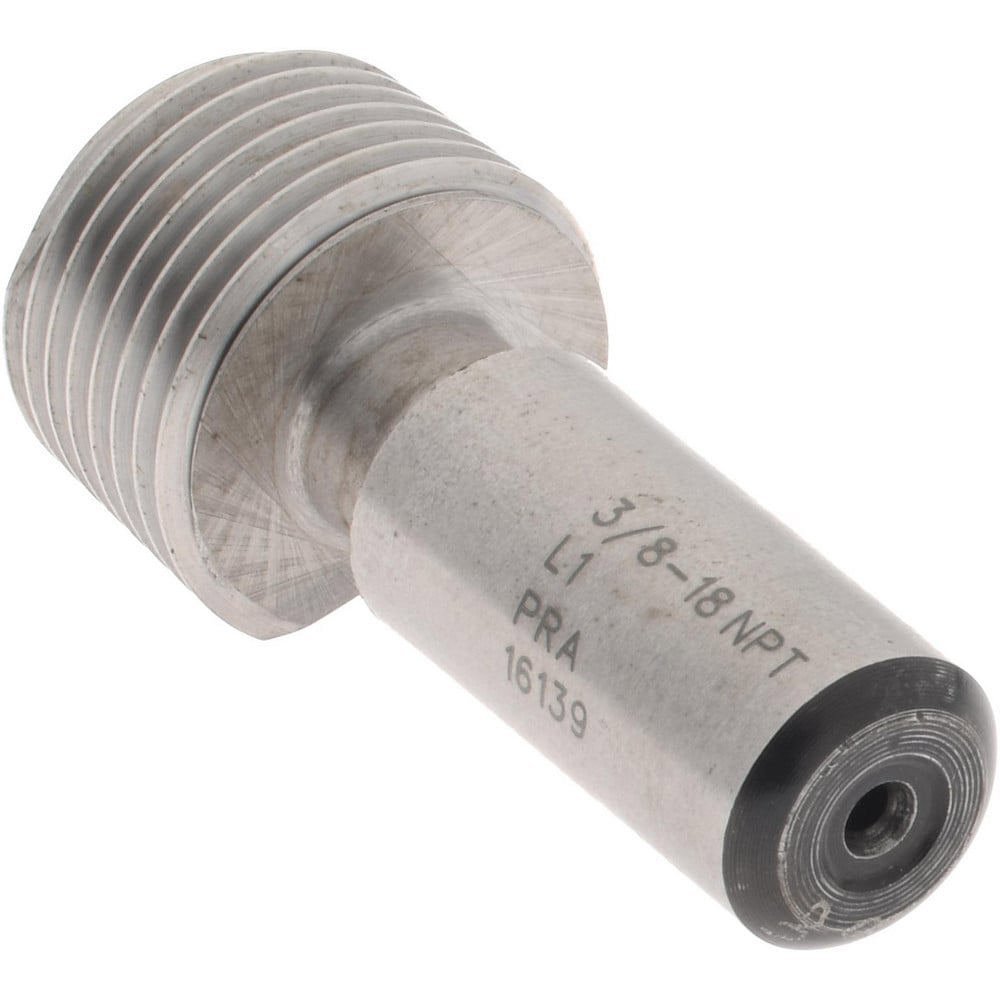 Pipe Thread Plug Gage: Tapered, 3/8-18, Class L-1, Single End