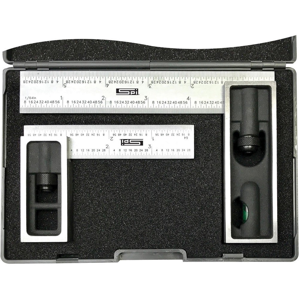 Square Sets; Base Length: 3.7900 ; Base Width: 1.1860 ; Finish: Satin Chrome ; Graduation Style: 4R ; Features: A Pair of 4