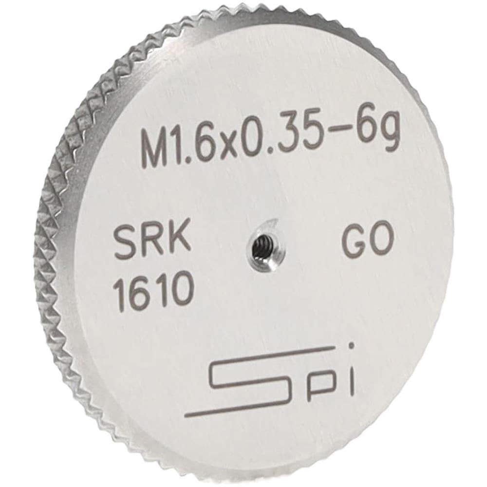Threaded Ring Gage: M1.6 x 0.35 Thread, Metric, Class 6G, Go