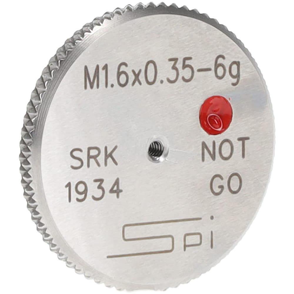 Threaded Ring Gage: M1.6 x 0.35 Thread, Metric, Class 6G, No Go