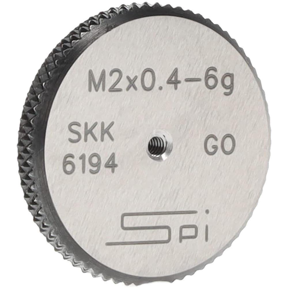Threaded Ring Gage: M2 x 0.40 Thread, Metric, Class 6G, Go