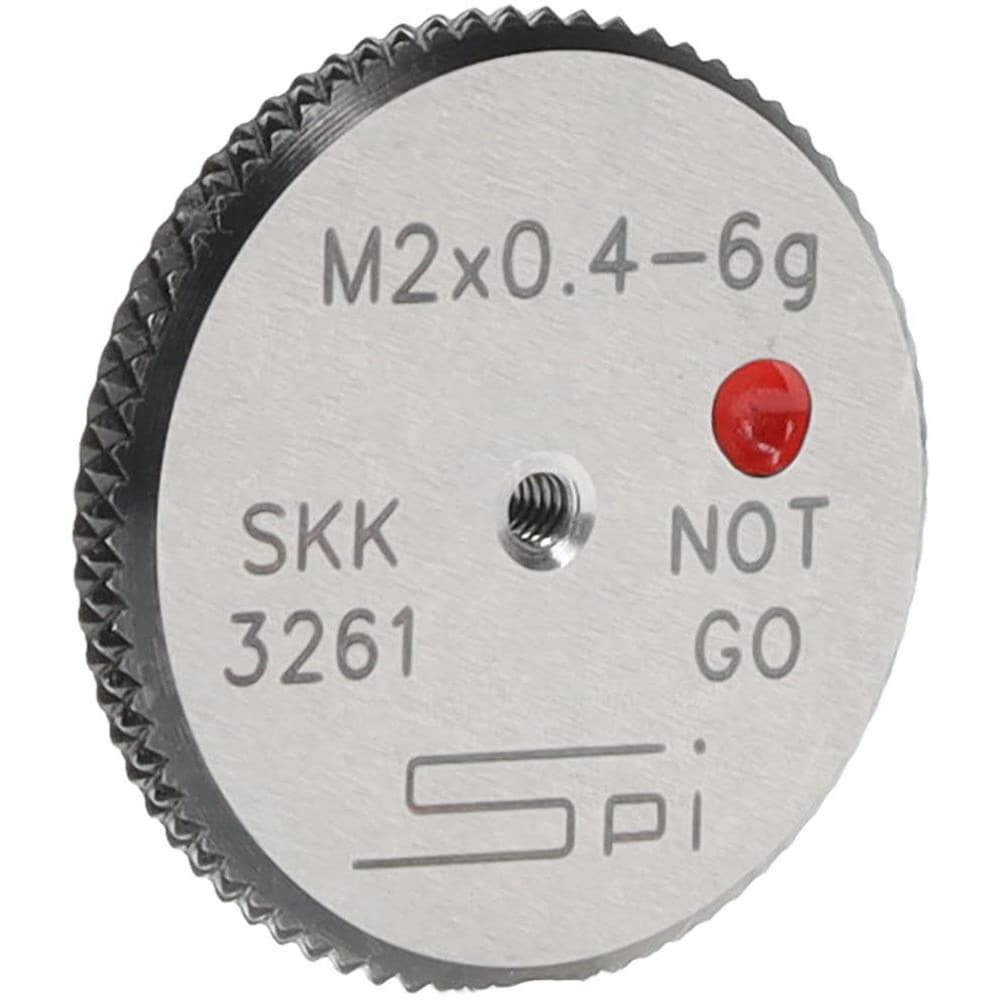 Threaded Ring Gage: M2 x 0.40 Thread, Metric, Class 6G, No Go