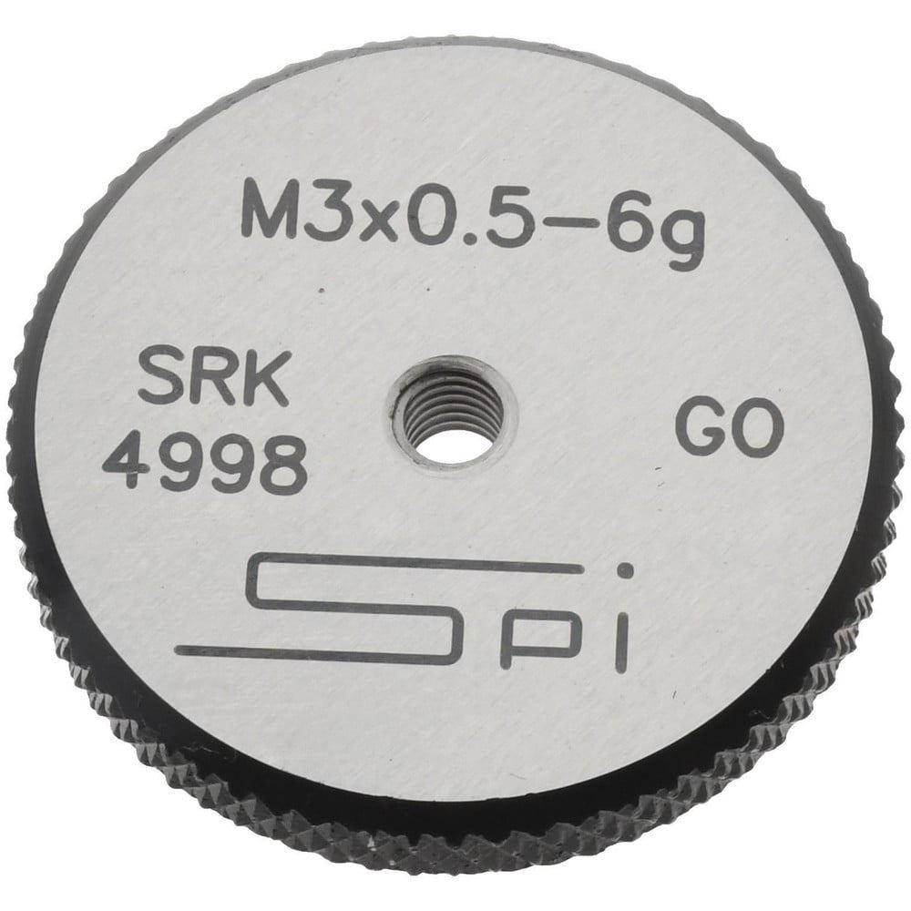 Threaded Ring Gage: M3 x 0.50 Thread, Metric, Class 6G, Go
