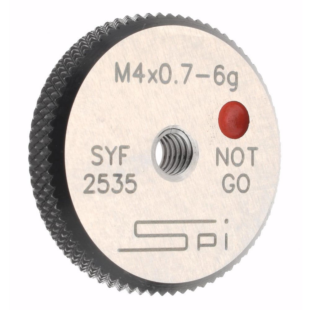Threaded Ring Gage: M4 x 0.70 Thread, Metric, Class 6G, No Go