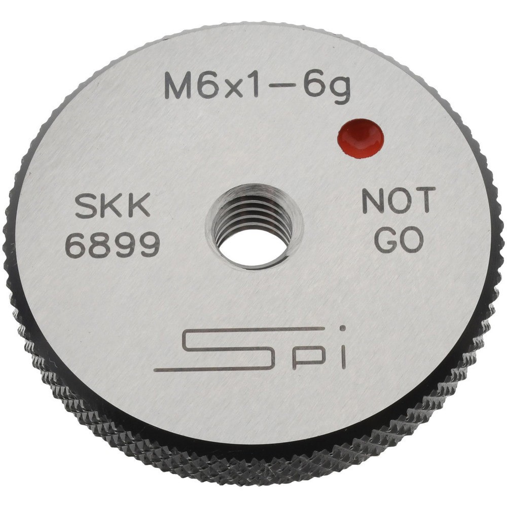 Threaded Ring Gage: M6 x 1.00 Thread, Metric, Class 6G, No Go