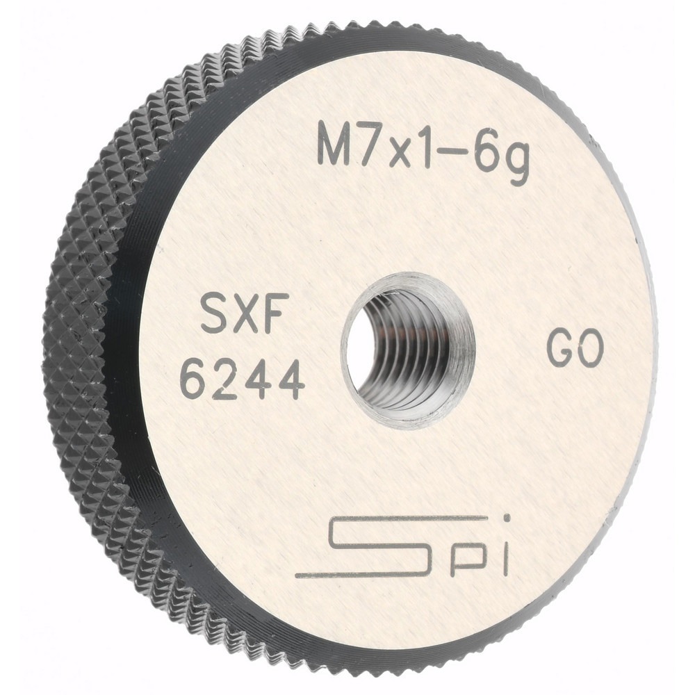 Threaded Ring Gage: M7 x 1.00 Thread, Metric, Class 6G, Go