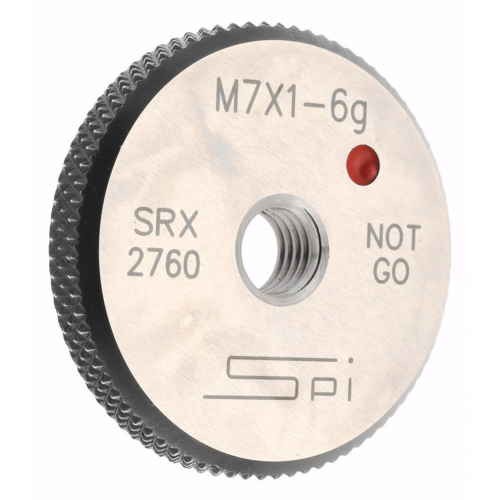 Threaded Ring Gage: M7 x 1.00 Thread, Metric, Class 6G, No Go