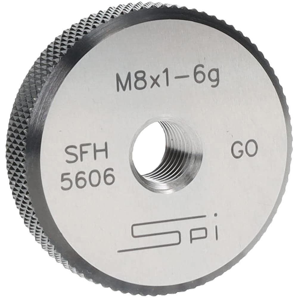 Threaded Ring Gage: M8 x 1.00 Thread, Metric, Class 6G, Go