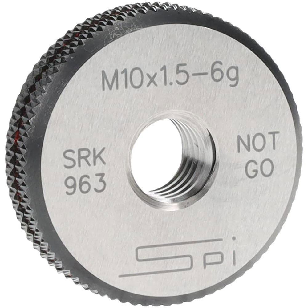 Threaded Ring Gage: M10 x 1.50 Thread, Metric, Class 6G, No Go