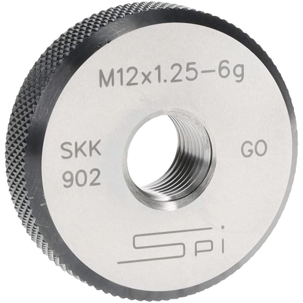Threaded Ring Gage: M12 x 1.25 Thread, Metric, Class 6G, Go
