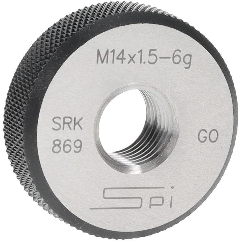 Threaded Ring Gage: M14 x 1.50 Thread, Metric, Class 6G, Go