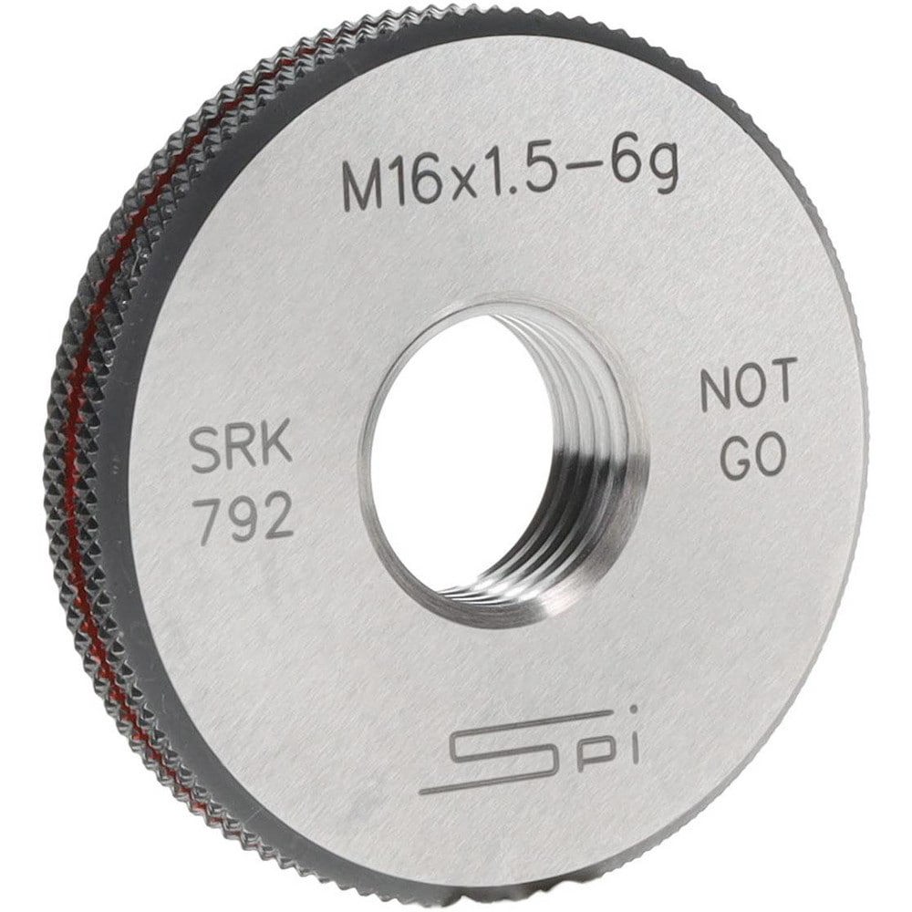 Threaded Ring Gage: M16 x 1.50 Thread, Metric, Class 6G, No Go
