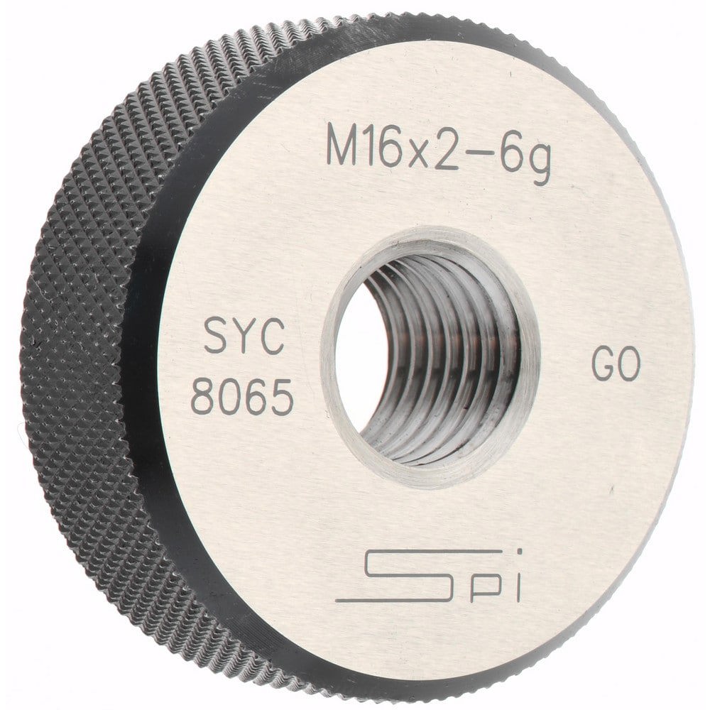 Threaded Ring Gage: M16 x 2.00 Thread, Metric, Class 6G, Go