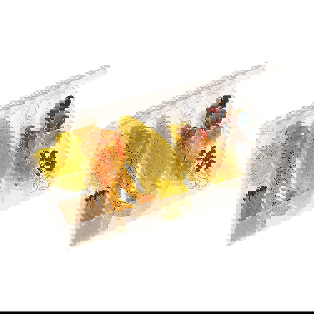 Small Parts Boxes & Organizers; Product Type: Compartment Box ; Lock Type: Tension Latch ; Width (Inch): 4 ; Number of Dividers: 8 ; Removable Dividers: No ; Color: Clear