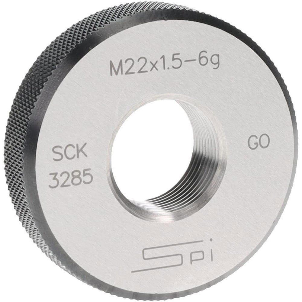 Threaded Ring Gage: M22 x 1.50 Thread, Metric, Class 6G, Go